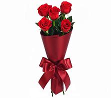 Букет 5 Красных роз Эдлесс Лав в Селятино