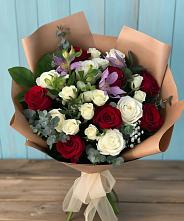 Букет цветов из:  Розы и Альстромерии #REPLACE_PRED# Селятино