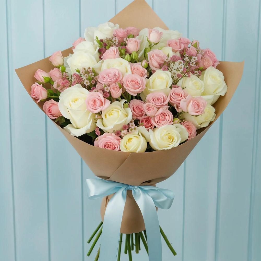 Букет цветов из: Розы в Селятино