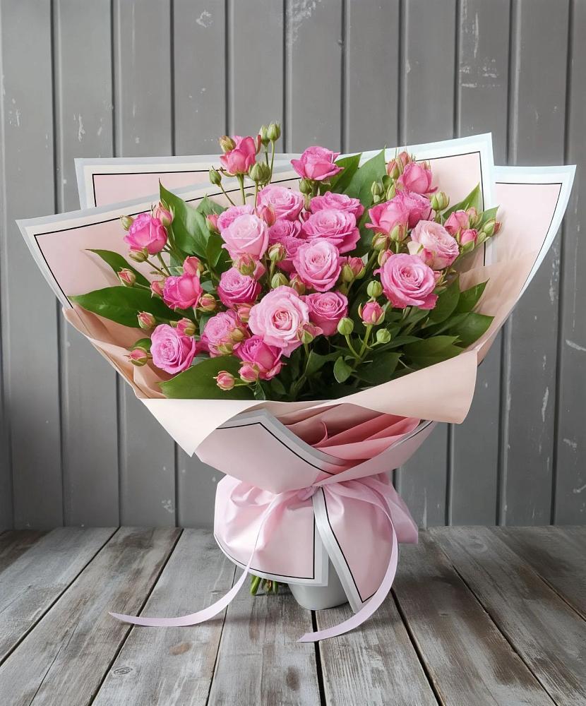 Букет Розовый кустик в Селятино