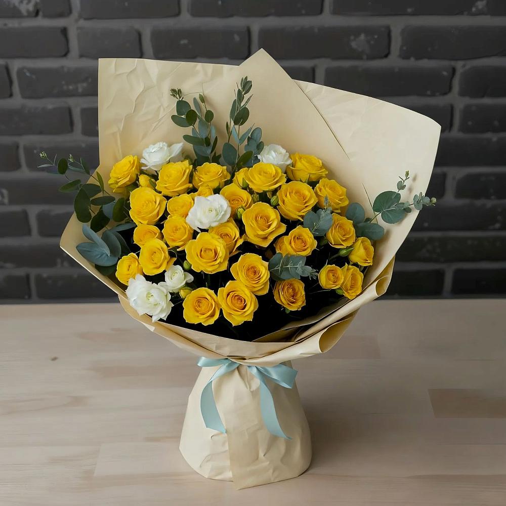 Букет цветов из: Розы в Селятино