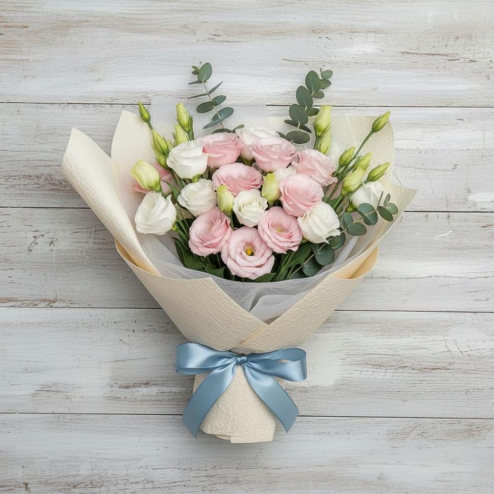 Букет цветов из: Лизиантусы в Селятино